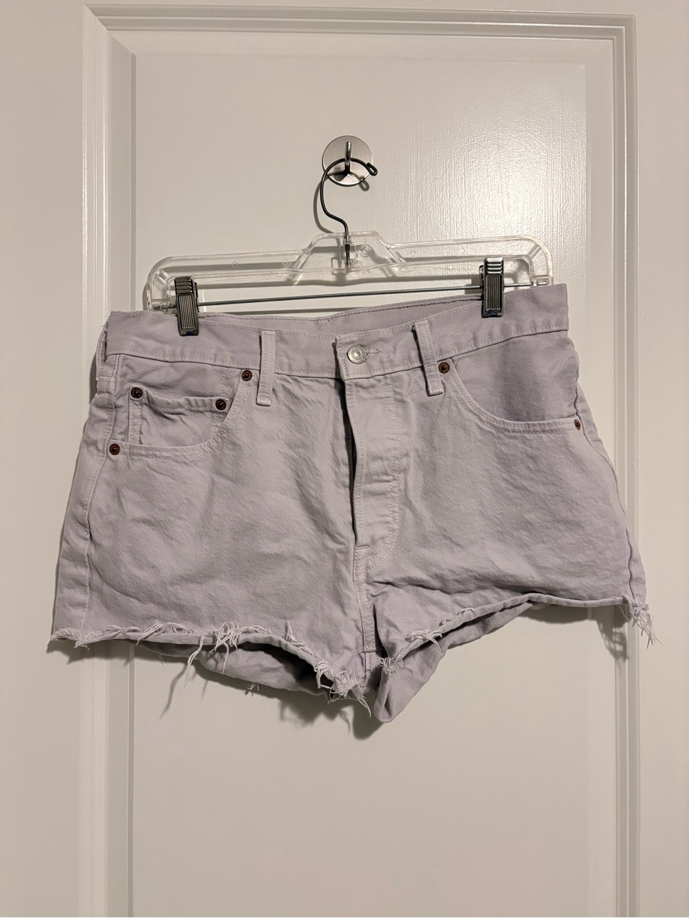 Levi's Purple Jean Shorts Modern Style